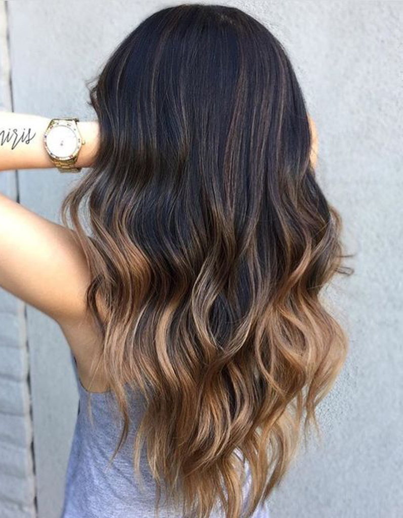 Ombré hair brune