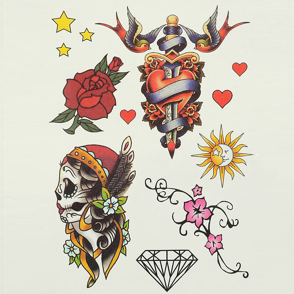 Tatouages éphém¨res Coeur et Dague Top Shop Tatouage éphém¨re Tatouages éphém¨res Coeur et Dague Top Shop