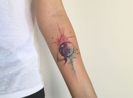 tatouage aquarelle g 233 om 233 trique les plus jolis tatouages tatouage aquarelle g 233 om 233 trique les plus jolis tatouages