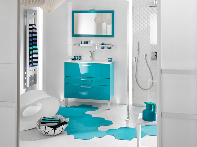 Idee couleur peinture salle de bain ~ tazmik.com for . Coloree de désign salle bains