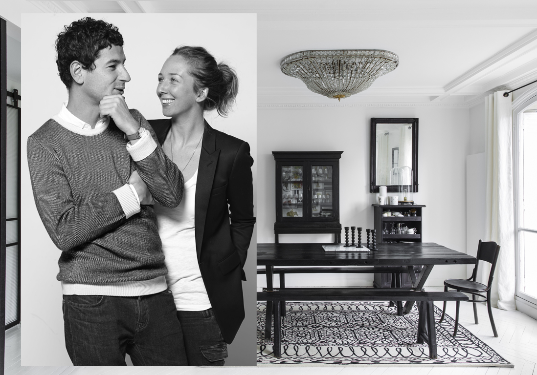 Décoration appartement noir et blanc : un appart' 100% noir et ...