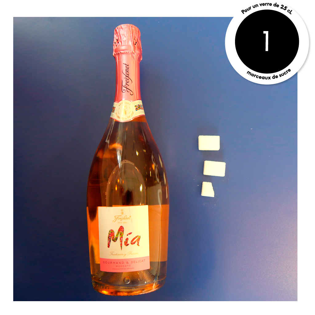 Vin rosé pétillant Combien de morceaux de sucre dans nos boissons préférées? Elle à Table