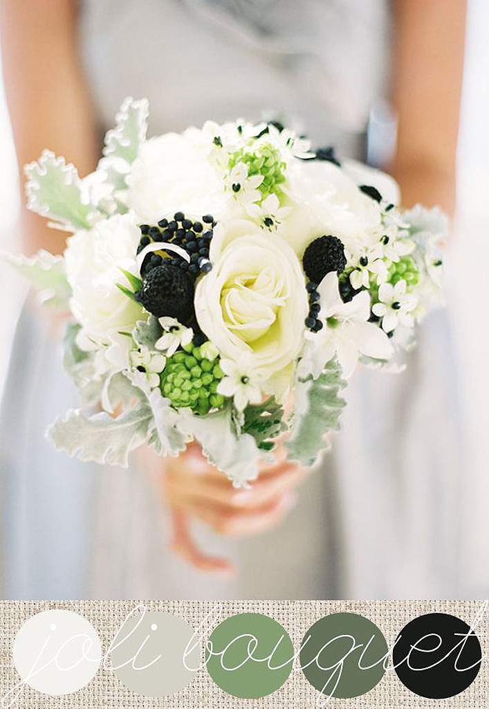 Bouquet De Fleurs Blanches Et Noires Bouquets De Fleurs Blanches