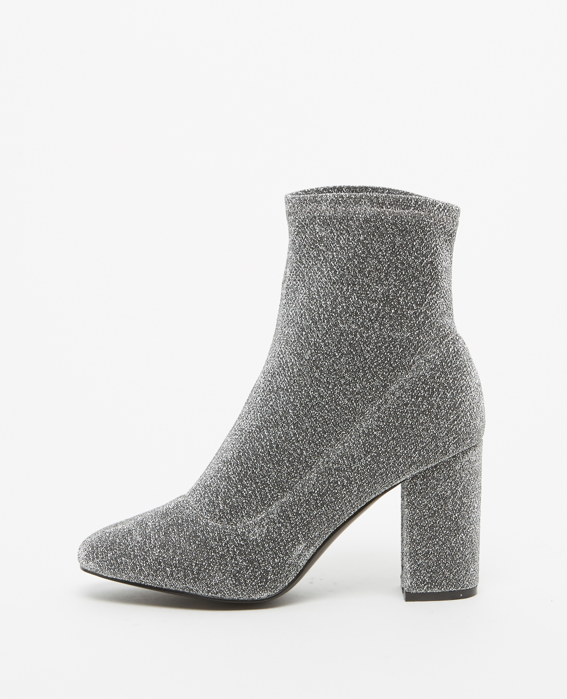 bottines chaussettes paillettes