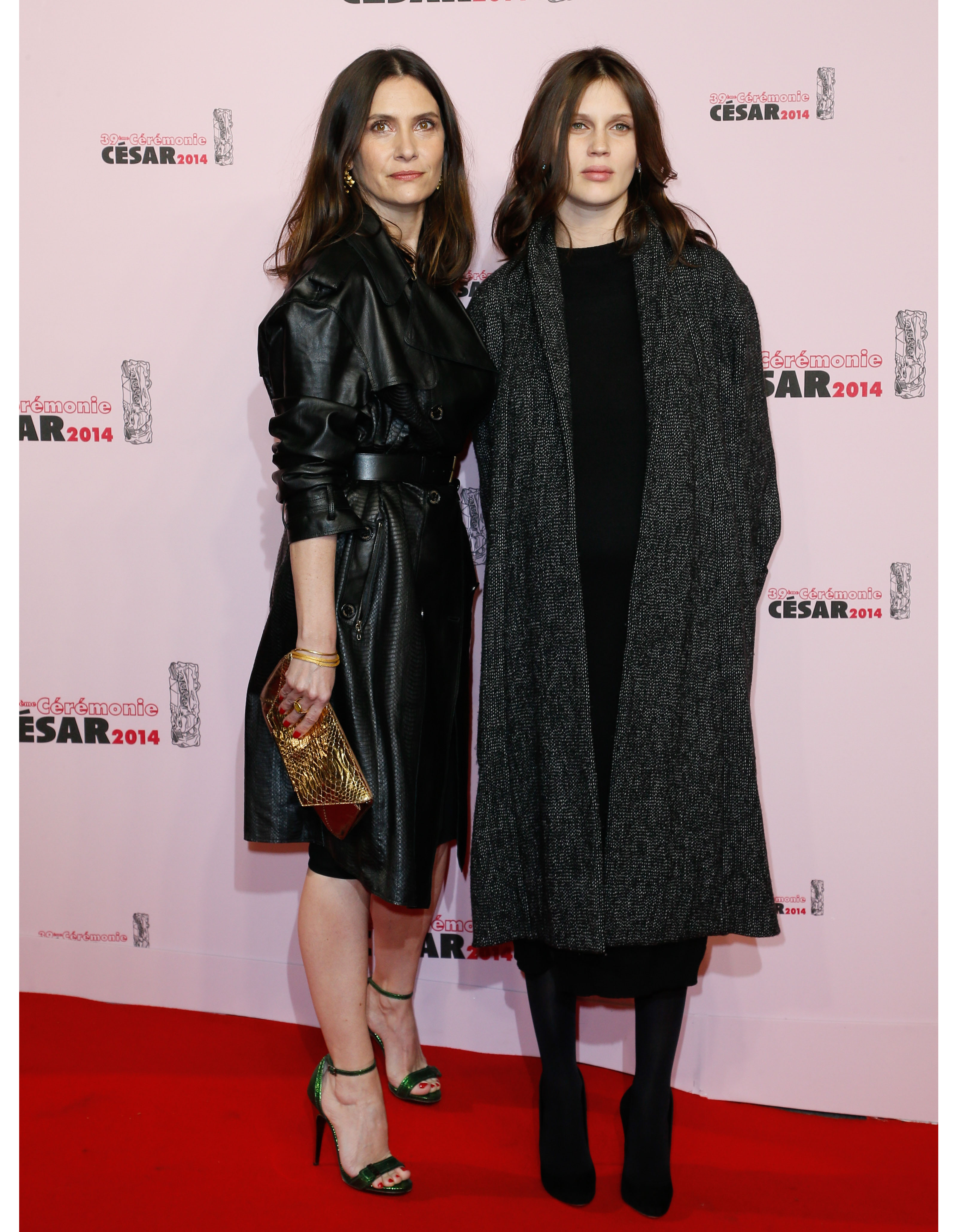 Géraldine Pailhas et Marine Vacth (bijoux Chaumet) César 2014 le