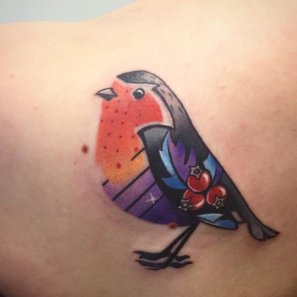 Tatouage oiseau couleur - 20 tatouages d’oiseau qui vont ...